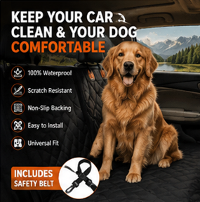 PetDrive Premium Waterproof Dog Car Seat Cover