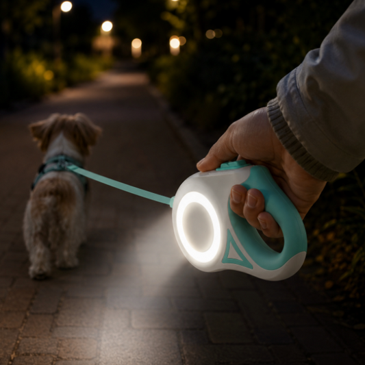 PetDrive LED Retractable Dog Leash with Collar – 3M/5M