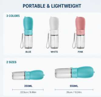 PetDrive 3-in-1 Portable Dog Water Bottle