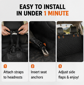 PetDrive Premium Waterproof Dog Car Seat Cover