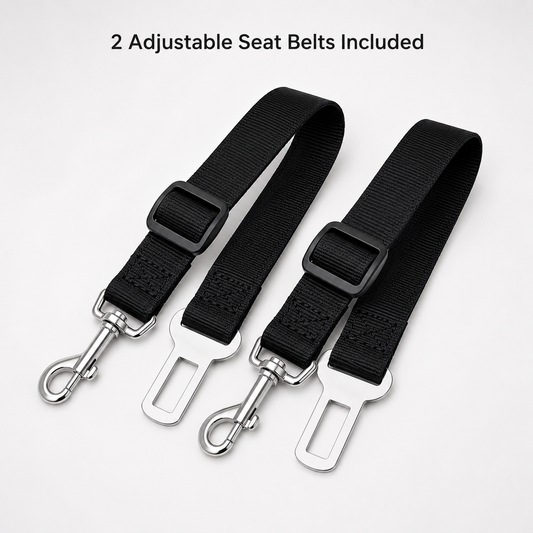 PetDrive Premium 2-Pack Adjustable Dog Car Seat Belts