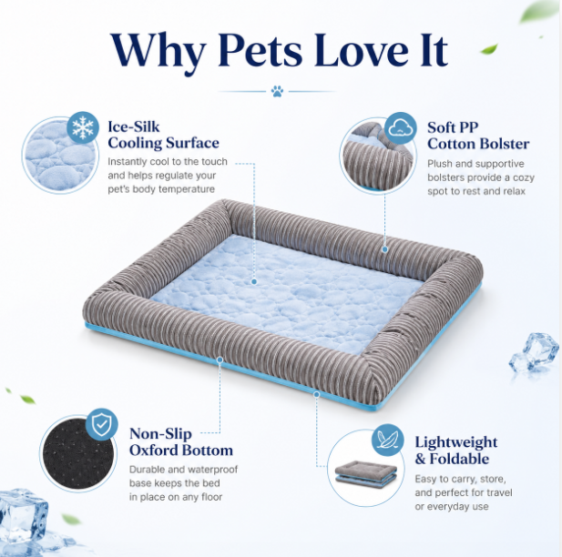 PetDrive Breathable Cooling Bed for Dogs & Cats